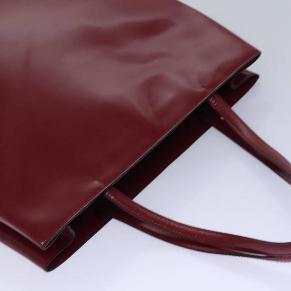 PRADA Tote Bag Patent leather Red Auth ep5078 - Picture 6 of 16